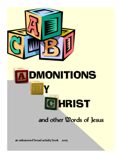 ADMONITIONS BY CHRIST