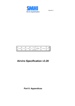 Airviro Specification v3.20
