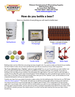 How do you bottle a beer?