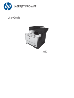 HP LaserJet Pro MFP User Guide