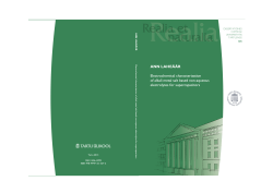 ANN LAHE&Auml;&Auml;R Electrochemical characterization of alkali metal salt