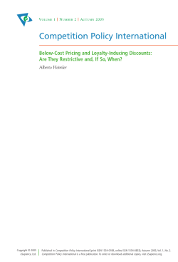Alberto Heimler - Competition Policy International