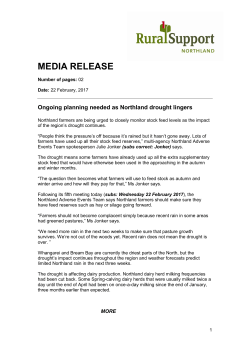 media release - Northland Regional Council