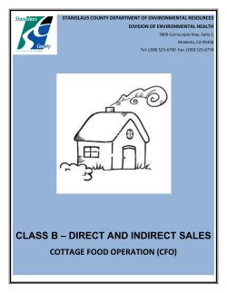 class b &ndash; direct and indirect sales