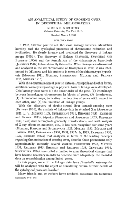 AN ANALYTICAL STUDY OF CROSSING OVER IN