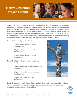 Native American prayer service - Mid
