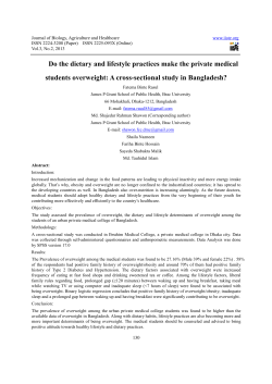 Do the dietary and lifestyle practices make the private