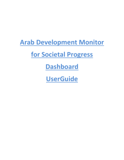 Arab Development Monitor for Societal Progress