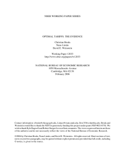 Optimal Tariffs: The Evidence