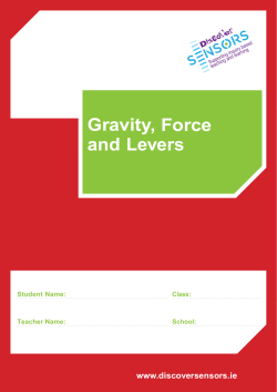 Levers Gravity, and Force