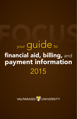 payment information - Valparaiso University