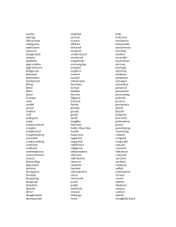 Tone Words - BentonEnglish.com