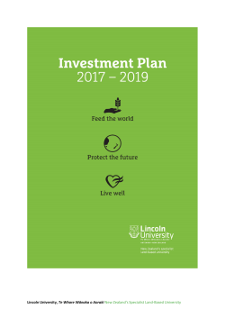 Investment Plan - Lincoln University