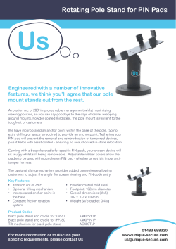 Rotating Pole Stand for PIN Pads - Secure Retail
