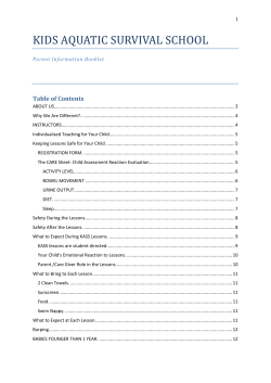 Please click here to read the PARENT INFORMATION BOOKLET