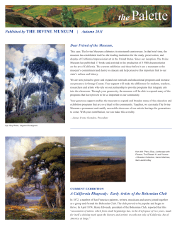 Autumn 2011 - The Irvine Museum