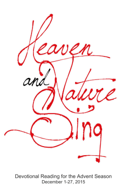 Devotional Reading for the Advent Season