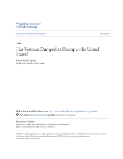 Has Vietnam Dumped its Shrimp in the United States?