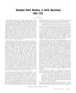 Aboriginal - Dutch Relations in North Queensland