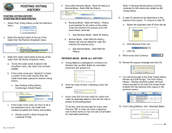 POSTING VOTING HISTORY