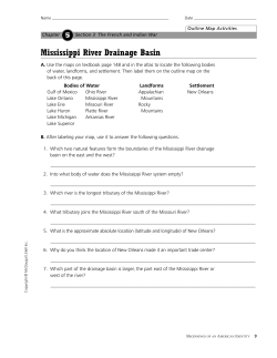 Mississippi River Drainage Basin