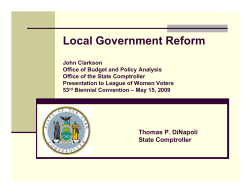 Local Government Reform Presentation