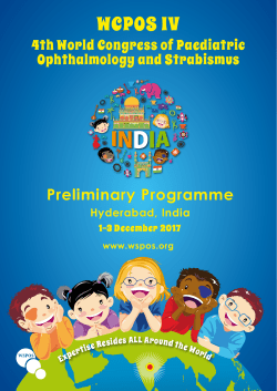 Preliminary Programme