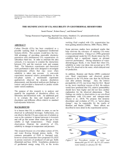 The Significance of CO2 Solubility in Geothermal Reservoirs