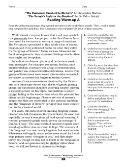 The British Tradition: Unit Two Resources