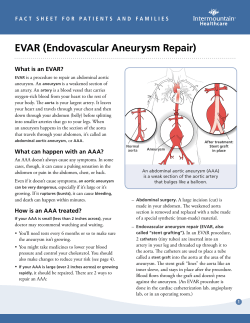 EVAR (Endovascular Aneurysm Repair)