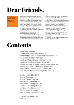Catalogue 2014/2015 - Nacionālais Kino centrs