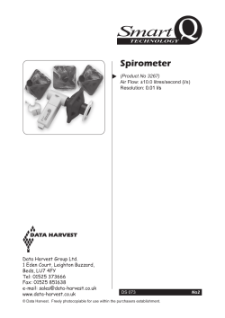 Spirometer - Data Harvest