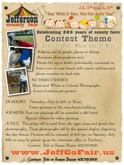 Photo Contest - Jefferson County Fair
