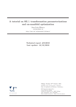 A tutorial on SE(3) transformation parameterizations and on