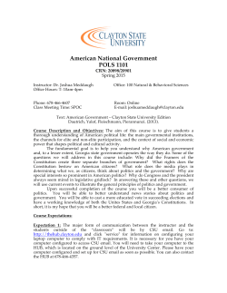 American National Government POLS 1101