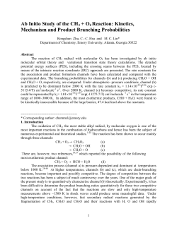 Ab Initio Study of the CH3 + O2 Reaction