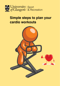 Cardio workout planner