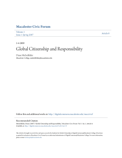 Global Citizenship and Responsibility