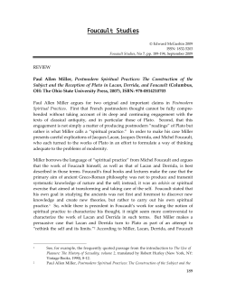 Paul Allen Miller argues for two main claims in Postmodern Spiritual