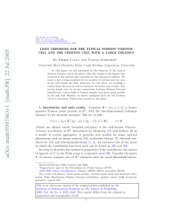 Limit theorems for the typical Poisson-