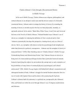 Charles Johnson`s Unity through a Reconstructed