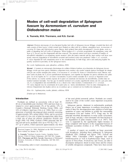 Modes of cell-wall degradation of Sphagnum fuscum by
