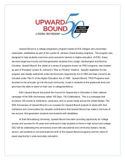 Upward Bound is a college preparatory program hosted at 816