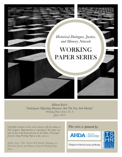 WORKING PAPER SERIES