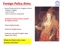 Elizabeth`s Foreign Policy