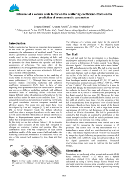 Influence of a volume scale factor on the scattering coefficient effects