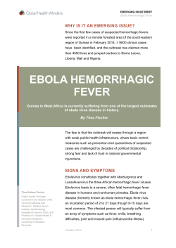 Ebola Virus Disease - Global Health Minders