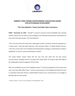 RABBIDS&reg; WINS THEMED ENTERTAINMENT ASSOCIATION