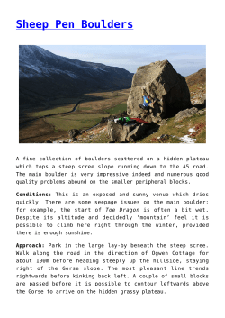 Sheep Pen Boulders