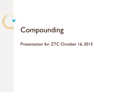 Compounding